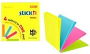 Stickn Notes samoprzylepny Magic Pad Neon mix 4 kolory -(155268) 1