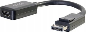 Adapter AV C2G C2G 8in DisplayPort to HDMI Adapter - DP to HDMI Adapter - 1080p - Black - M/F - Videoadapter - DisplayPort mannlich zu HDMI weiblich - 20.3 cm - abgeschirmt - Schwarz 1