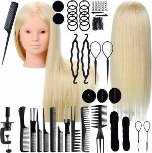 Korbi GŁÓWKA GŁOWA FRYZJERSKA CZESANIA ZESTAW BLOND 4 1