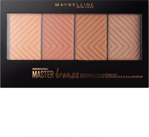 Maybelline  Master Bronze Color&Highlighting Palette paleta bronzerów 14g 1
