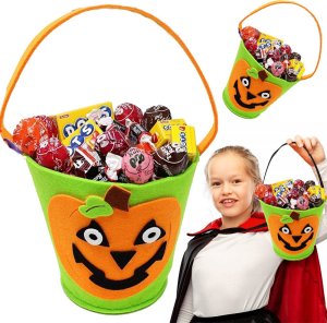 Korbi WIADERKO NA CUKIERKI SŁODYCZE HALLOWEEN ZIELONE 1