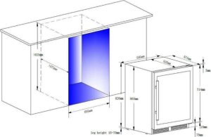 Chłodziarka do wina Liebherr CLIMADIFF CBU51D1X Įm.šaldytuvas vynui 3