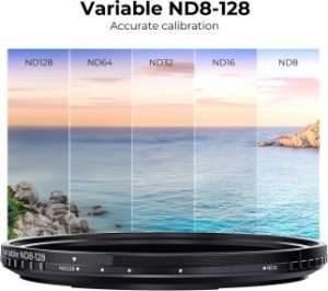 Filtr Kf Concept Nano-X MRC Fader Magnetic Adjustable Gray Filter ND8-128 - 62 mm 9