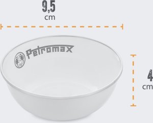 Petromax Miski Emaliowane 160 ml 2 Szt WHITE 3