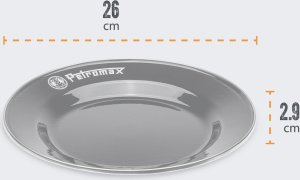 Petromax Talerze Emaliowane Petromax 26 Cm 2 Szt BLACK 3