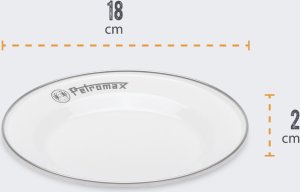 Petromax Talerze Emaliowane Petromax 18 Cm 2 Szt WHITE 3