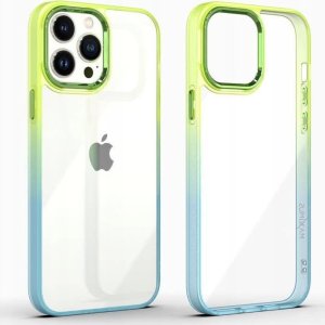 Maxximus MX RAINBOW IPHONE 15 PLUS (6.7) LIME-BLUE / ZIELONO-NIEBIESKI 1