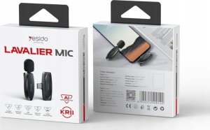 Mikrofon Yesido yesido KR11 Mikrofon MEMS na Klipsie Type-C, Wireless 2.4GHz, BLACK / CZARNY 2