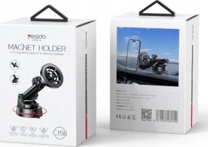 Yesido yesido Magnet. Uchwyt Samochodowy C158 (zestaw 2w1) MagSafe, BLACK / CZARNY 3
