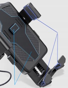 Yesido yesido Uchwyt Rowerowy/Motocyklowy C94 BLACK / CZARNY 5