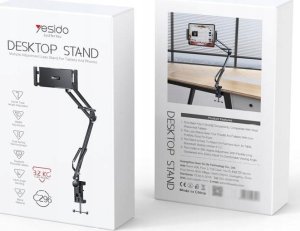 Yesido yesido Uchwyt Biurkowy/Łóżkowy C296 2w1 (Tablet + Telefon) 64cm, BLACK / CZARNY 2