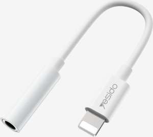 Kabel Yesido yesido Kabel Audio YAU31 Lightning-3.5mm Aux Female, 12cm, WHITE / BIAŁY 1