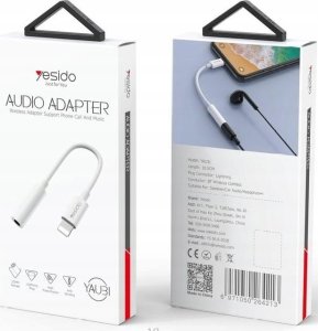 Kabel Yesido yesido Kabel Audio YAU31 Lightning-3.5mm Aux Female, 12cm, WHITE / BIAŁY 2