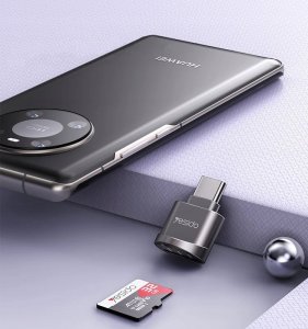 Yesido yesido GS19 Czytnik Kart OTG Type-C - Micro SD, BLACK / CZARNY 4