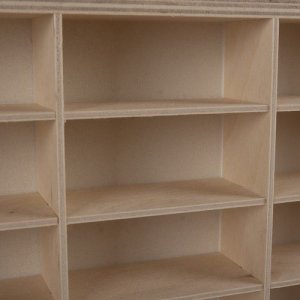 Kruzzel Półka drewniana na auta resoraki samochodziki Hot wheels Przegrody x54 3