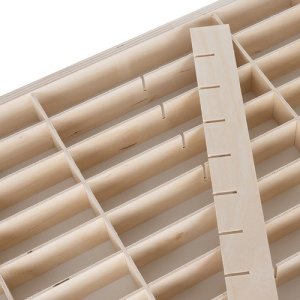 Kruzzel Półka drewniana na auta resoraki samochodziki Hot wheels Przegrody x54 7