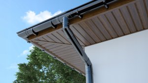 Wavin Uchwyt rynny PVC 125 CBR ciemny brąz 4