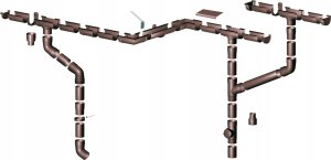 Wavin Uchwyt rynny PVC 125 CBR ciemny brąz 10