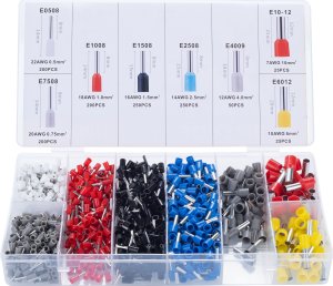Rosfix PRASKA ZACISKARKA KONEKTORÓW KOŃCÓWEK ZARABIANIA PRZEWODÓW + 1200 TULEJEK 2