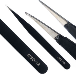 Rosfix PINCET PRECYZYJNYCH PĘSETY ESD ELEKTRONIKA ETUI 7