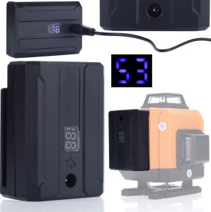 Rosfix ZESTAW LASER KRZYŻOWY POZIOMCA 360 TYCZKA ROSFIX ORANGE TIGER WALIZKA 2AKU 11