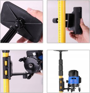 Rosfix ZESTAW LASER KRZYŻOWY POZIOMCA 360 TYCZKA ROSFIX ORANGE TIGER WALIZKA 2AKU 14