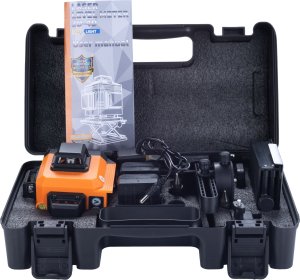 Rosfix ZESTAW LASER KRZYŻOWY POZIOMCA 360 TYCZKA ROSFIX ORANGE TIGER WALIZKA 2AKU 2