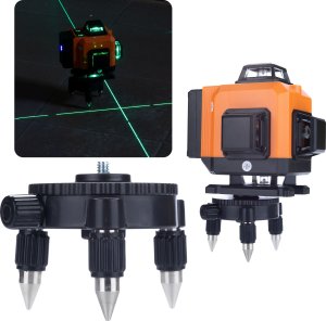Rosfix ZESTAW LASER KRZYŻOWY POZIOMCA 360 TYCZKA ROSFIX ORANGE TIGER WALIZKA 2AKU 10