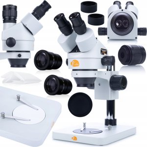 Rosfix ZESTAW MIKROSKOP TRINOKULAROWY STEREOSKOPOWY MERCURY KAMERA DUŻA PODSTAWA 2