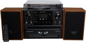 Wieża Soundmaster Soundmaster MCD5600BR domowe urządzenie audio 10 W Czarny, Drewno 3