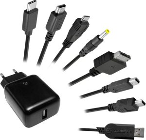 Ładowarka EgoGear SCH7-UNI-BK ładowarka do urządzeń przenośnych Uniwersalne Czarny Prąd przemienny Szybkie ładowanie Wewnętrzna 10