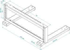 STALFLEX STOJAK RACK STR19-2U-B STALFLEX 4