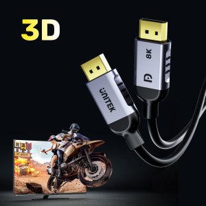 Kabel Unitek DisplayPort - DisplayPort 2m czarny (C1628GY01-2M) 7