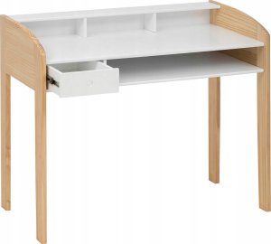 Atmosphera Biurko dziecięce w skandynawskim stylu, nogi z drewna z recyklingu, 100 x  52 x 85 cm 3