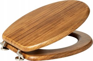 Deska bidetowa 5five Drewniana deska sedesowa ACACIA, 46,5 x 37,3 x 6,4 cm 2