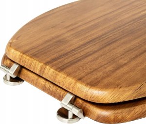 Deska bidetowa 5five Drewniana deska sedesowa ACACIA, 46,5 x 37,3 x 6,4 cm 4