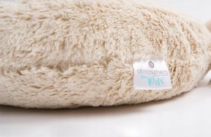 Douceur d`Interieur Poduszka ozdobna do łóżeczka dziecięcego, motyw niedźwiadka, 27 x 27 cm, kolor brązowy 3