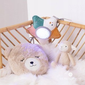 Douceur d`Interieur Poduszka ozdobna do łóżeczka dziecięcego, motyw niedźwiadka, 27 x 27 cm, kolor brązowy 8