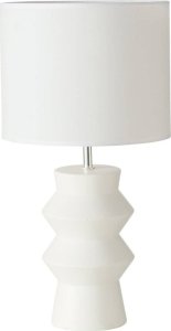 Lampa stołowa Boltze Lampa stołowa Whitia, bawełniany klosz, Ø 25 cm 1