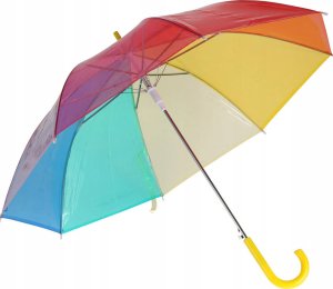 Parasol półautomatyczny duży, tęczowy, Ø 80 cm 1