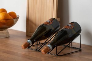 Vilde Stojak na wino WIRED, metalowy, 10 x 20 x 28 cm 4