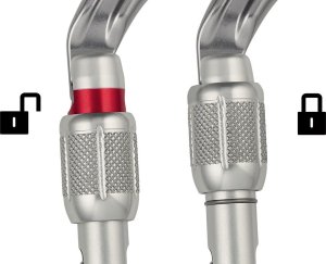 Petzl Petzl M33A SL, Screw-lock, Locking carabiner, D-shaped, Aluminium, Grey, 25 kN 5