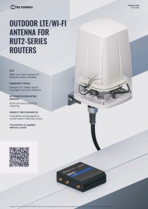 Antena Teltonika TELTONIKA NETWORKS Outdoor LTE/Wi-Fi antenna for RUT2-Series Routers 1
