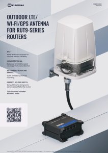 Antena Teltonika TELTONIKA NETWORKS Outdoor LTE/Wi-Fi/GPS antenna for RUT9-Series Routers 1
