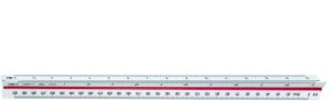 Linex Linex 311, Scale ruler, Plastic, Green, Red, White, cm, mm, 30 cm 1