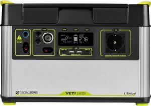 Goal Zero Goal Zero Yeti 1500X, Black, Silver, Universal, Lithium Nickel Manganese Cobalt Oxide (LiNMC), DC, Solar, USB, 1516 Wh, 3500 W 1