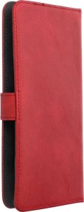 ForCell Kabura uniwersalna COMMON Book rozmiar XL do SAMSUNG A12 /  A13 4G / A34 5G / A02s / XIAOMI Redmi 12 4G / 12C / NOTE 12 4G / 12 PRO 5G OPPO A53s / A72 / A92 czerwona 2