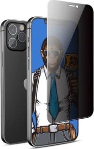 Blueo Szkło Hartowane 5D Mr. Monkey Glass - Apple iPhone 16 Pro Max czarny (Strong Privacy) 3