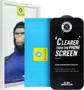 Partner Tele.com Szkło Hartowane 5D Mr. Monkey Glass - Apple iPhone 16 Pro Max czarny (Strong Premium AR) 1