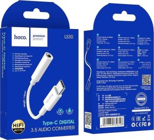 Adapter USB Hoco HOCO adapter AUX Typ C do Jack 3,5 mm LS30 biały 1